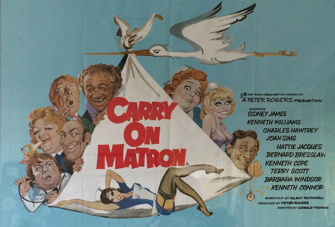 Carry On Matron Quad poster, 1972, £195