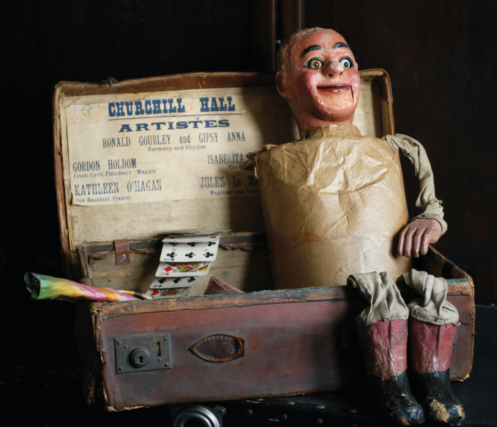 Above: A dummy used by magician and ventriloquist Jules Le Maitre in the 1930s