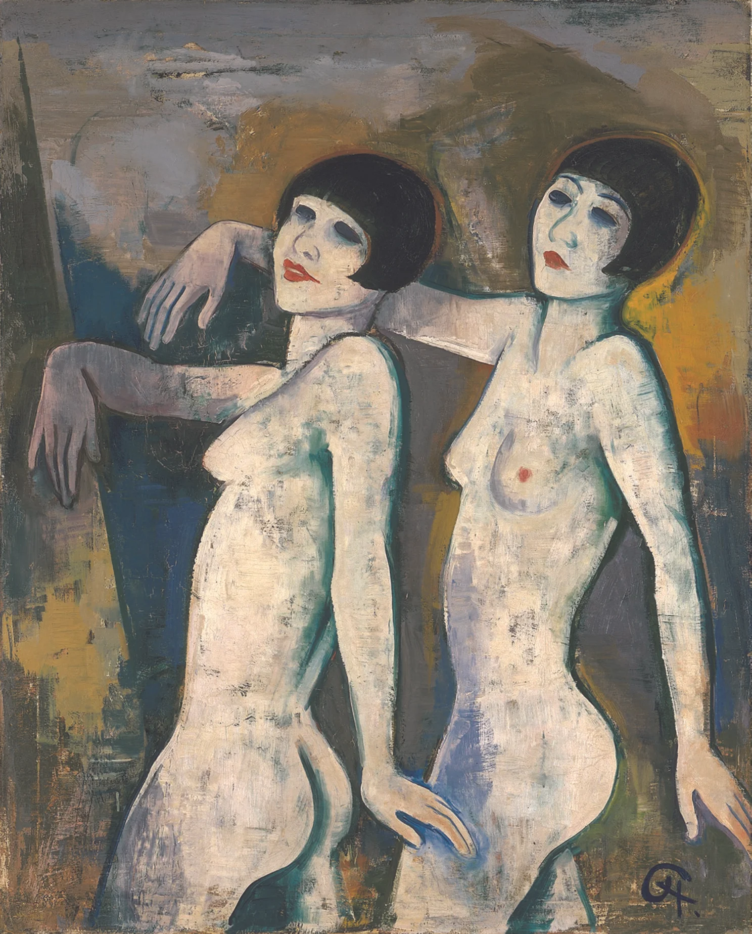 Karl Hofer - Tiller Girls, pre1927, Kunsthalle Emden – Stiftung Henri und Eske Nannen ©Elke Walford, Fotowerkstatt Hamburg