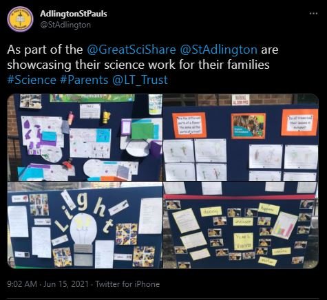 Share your science with your wider school community