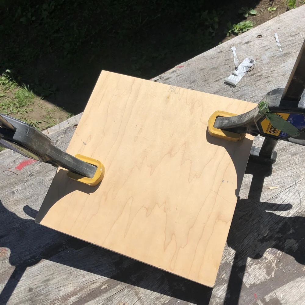 Clamp Top &amp; Bottom To Prep For Drilling