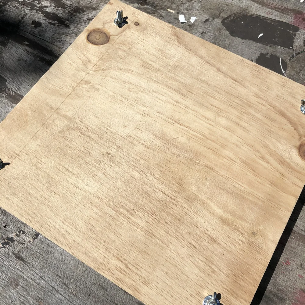 11.5" x 10.5" Bookbinding Press With Carriage Bolts &amp; Wing nuts