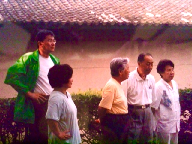 Kaneiki Sensei with Master Wang Yen Nien and other group members