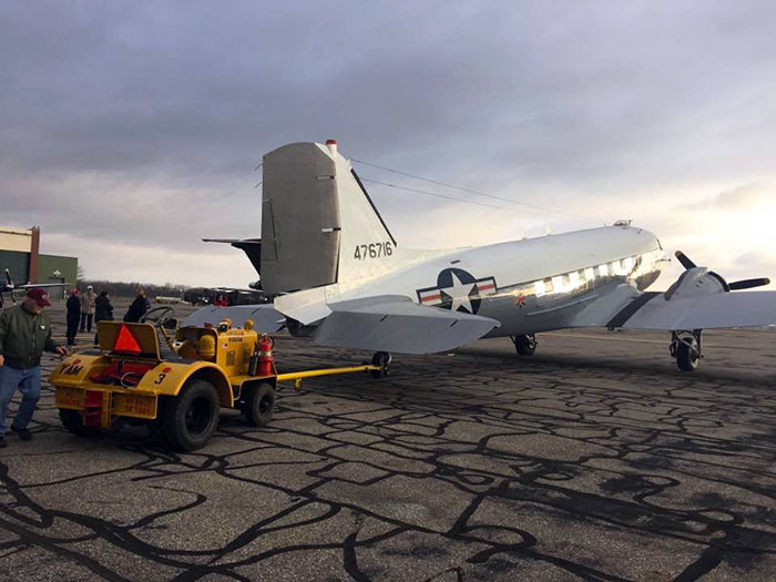 I got to fly in this WWII Douglas C-47 plane that is housed at the Yankee Air Museum.