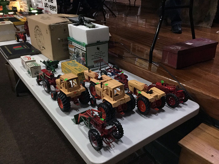 Farm toys at the National Farm Toy Show in Dyersville, Iowa, on the first weekend in November