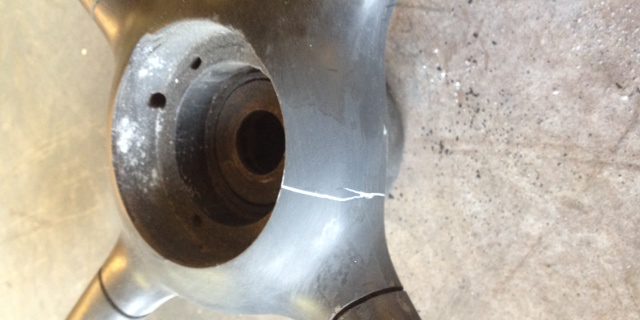 Here’s how the filler should look when sanded smooth after it has dried. Photo by Dale Fye