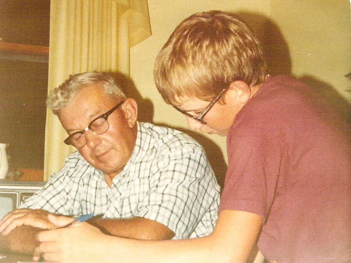 Each summer, Great-Uncle Raymond Brewer would spend an evening helping me finish my tractor maintenance project for the year. He was a great resource.