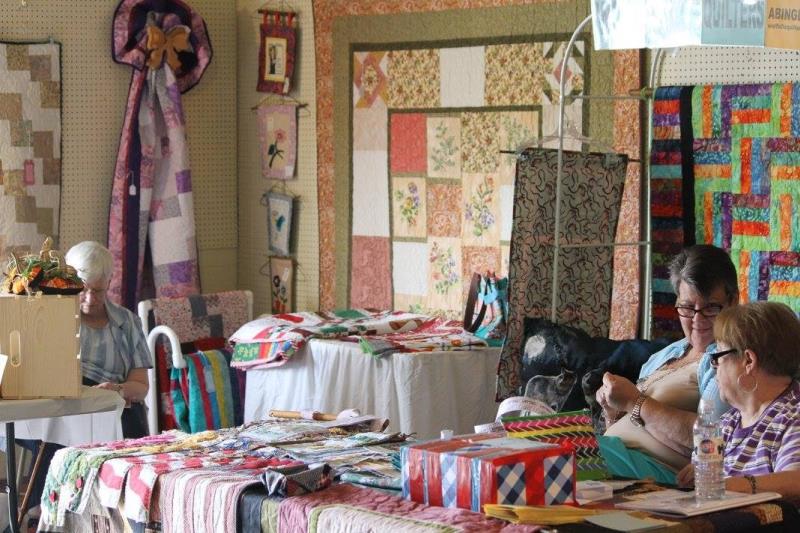 Quilt shows are a popular feature at many tractor shows.