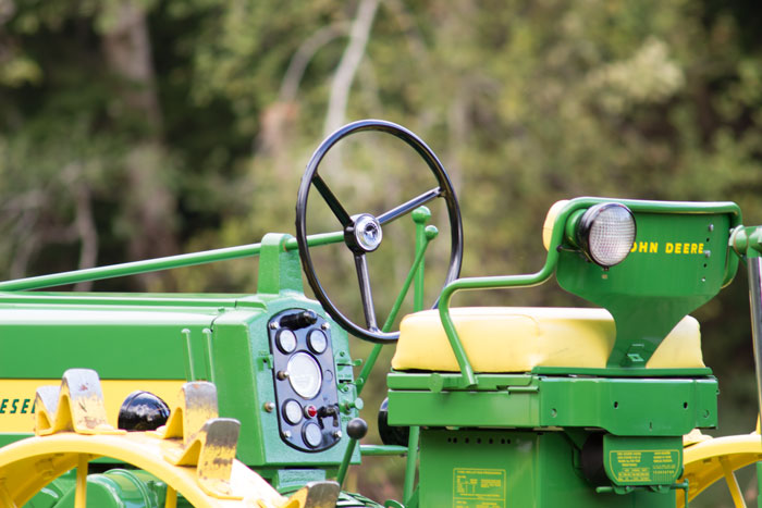 Mike and Bryan Koskela’s 1958 John Deere 720 sports this “Float Ride” cushioned seat.