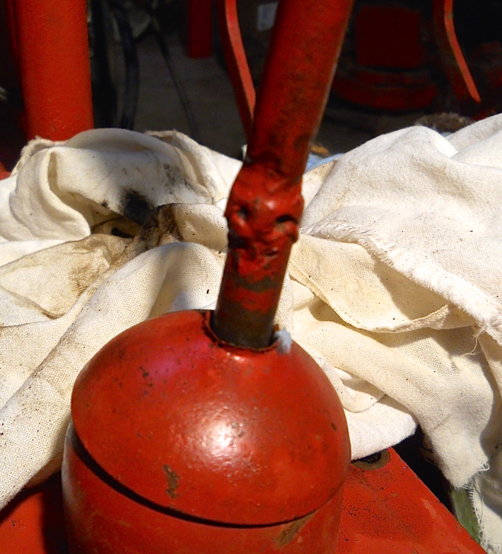 “The gear shift handle was broken off and welded back on without the spring that kept upward pressure on it,” Fred Moses said of his photo, “which caused a misalignment of the shift ball to the shift fork. Also, it allowed rain water to creep around the shift lever and into the transmission.”