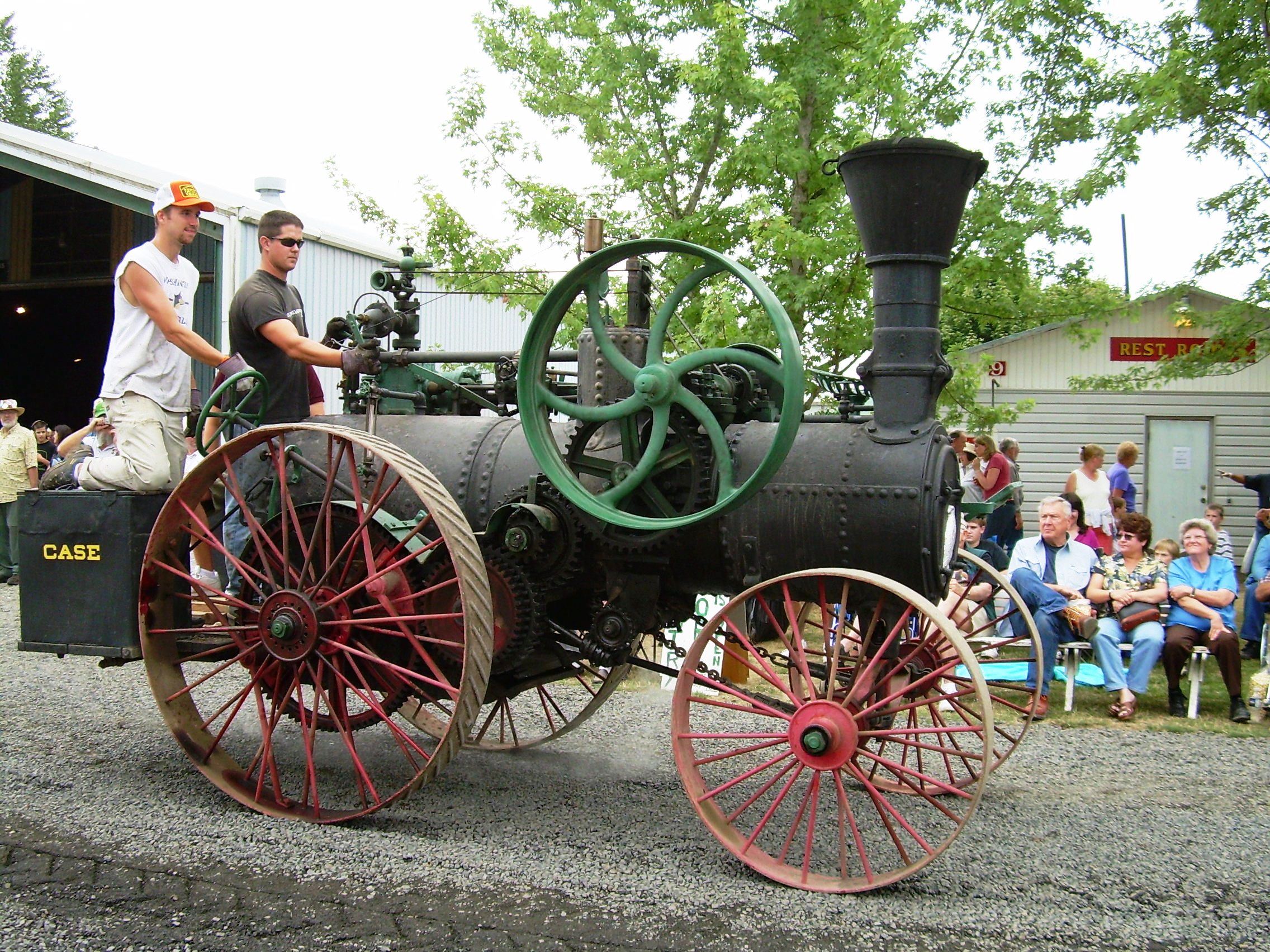This 1880 Case tractor was at the Great Oregon Steam-Up. It is considered “the oldest operating steam tractor in the nation,” according to Al Hall. Photo Antique Powerland