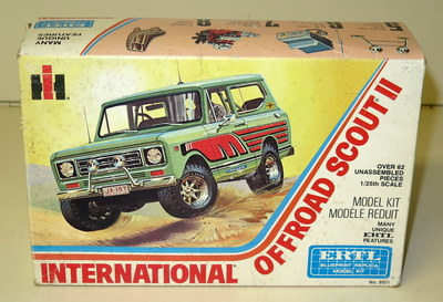 This new-in-box Scout is a great example of a few of the toys available at this summer auction that takes place right before the Red Power Round-up.