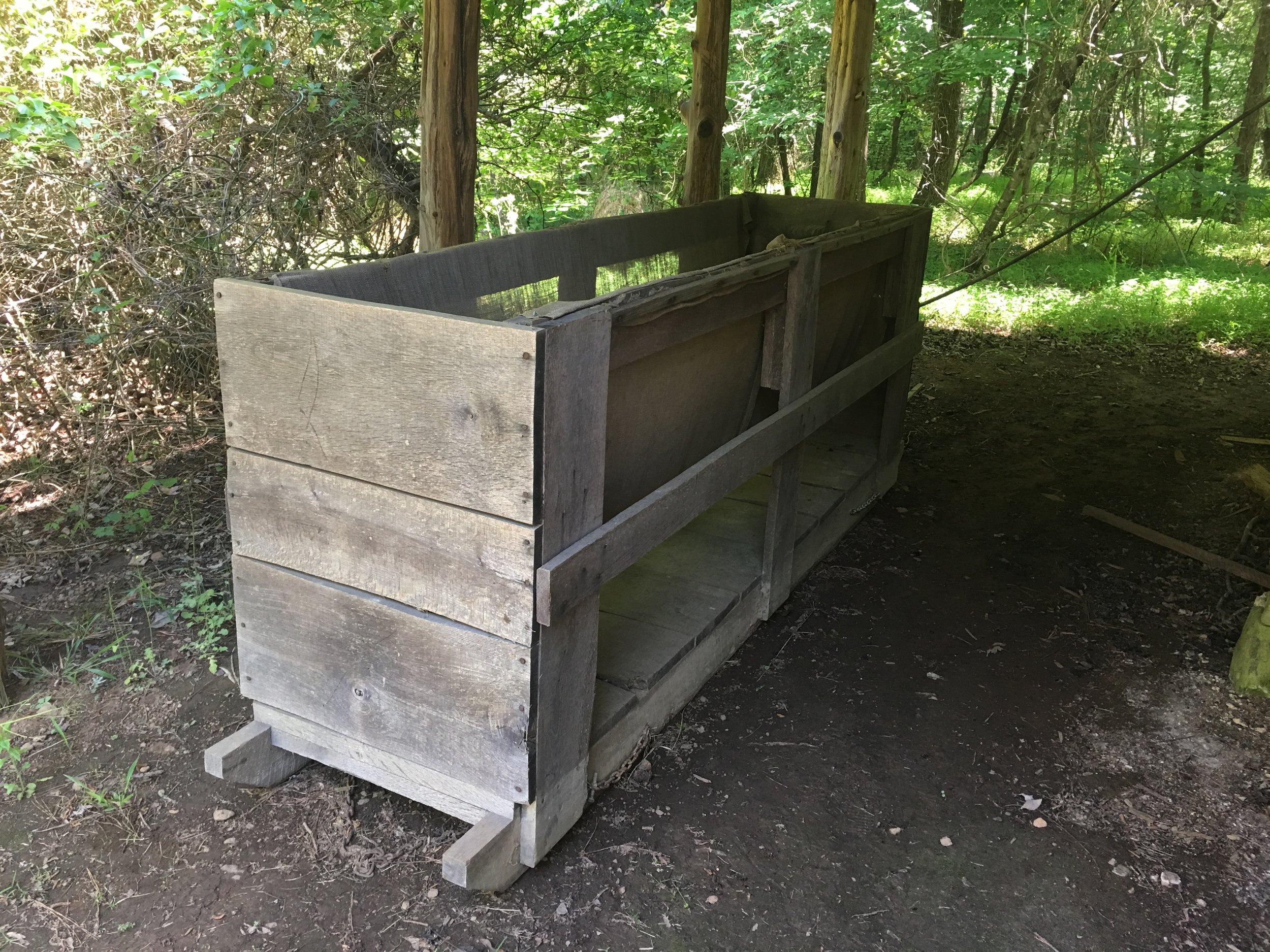 At the Duke Homestead, there are items like the tobacco sled that are on display to show visitors how tobacco was processed.