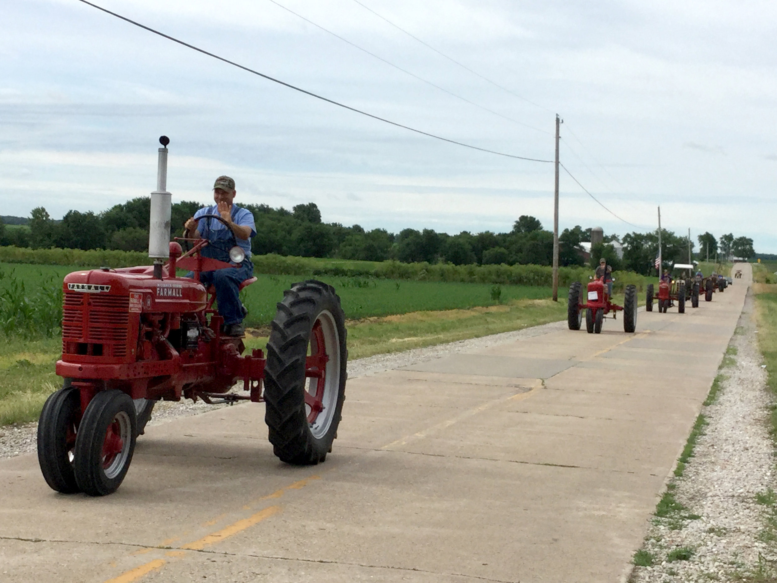 These riders were having a blast driving on historic U.S. Route 66.