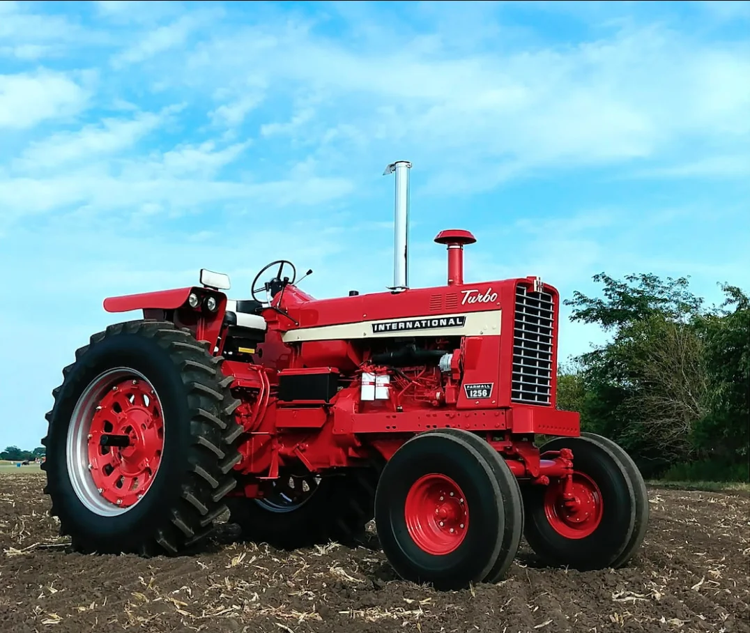 This 1968 International 1256 Turbo diesel tractor is one of over 400 tractor being auctioned by Mecum at the company's Spring Classic in Davenport, Iowa. Photo Mecum Auctions