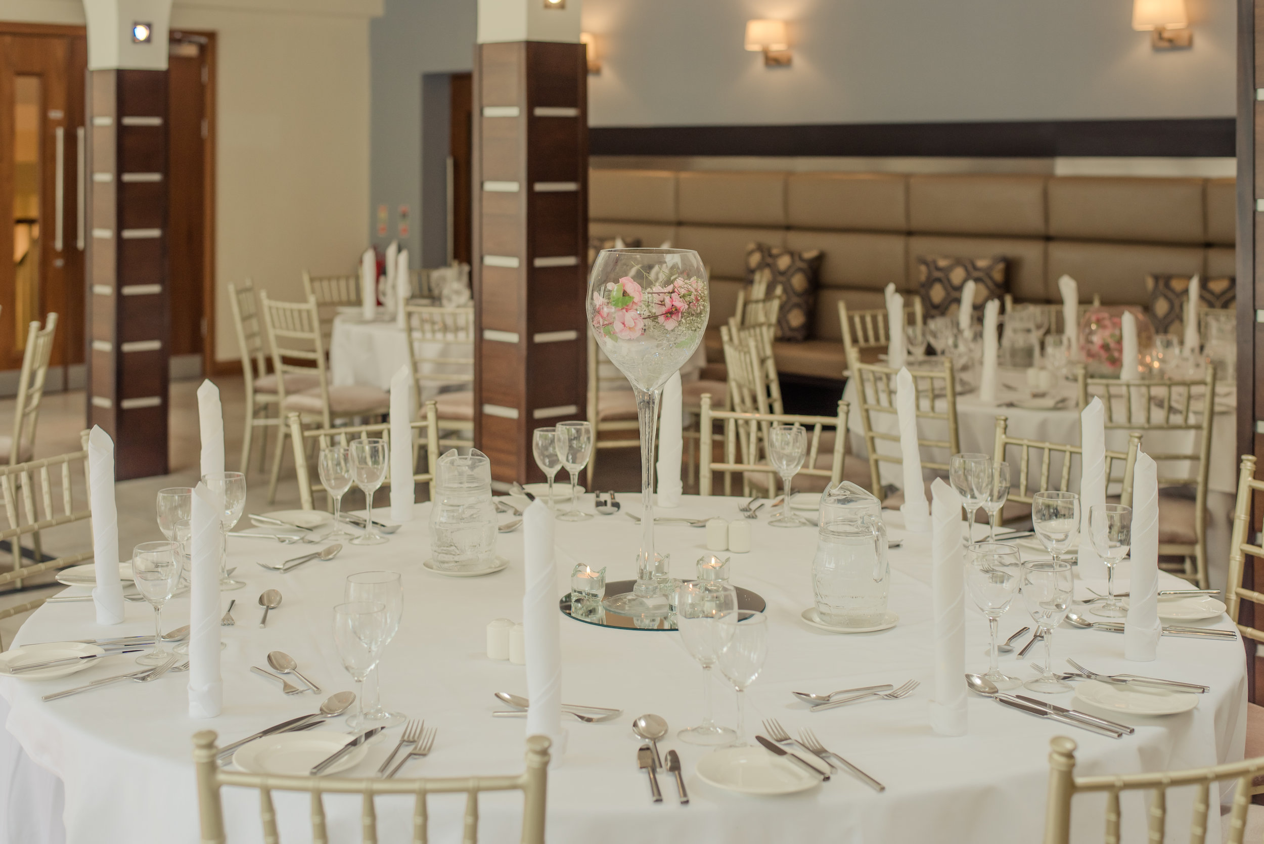 Tulfarris Hotel & Golf Resort wedding table set in Manor House Bar.jpg