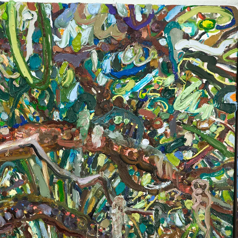 Detail of Cumulative Nature: Palms & Oaks Canopy