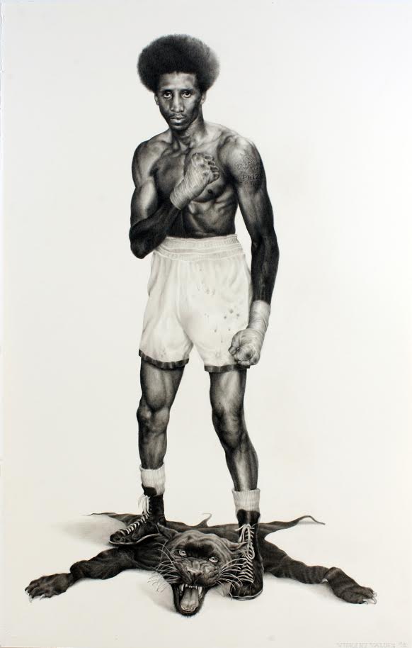 from the Series “America’s Finest” (#3 of 6), 2012, pencil on paper, 28 x 40 inches