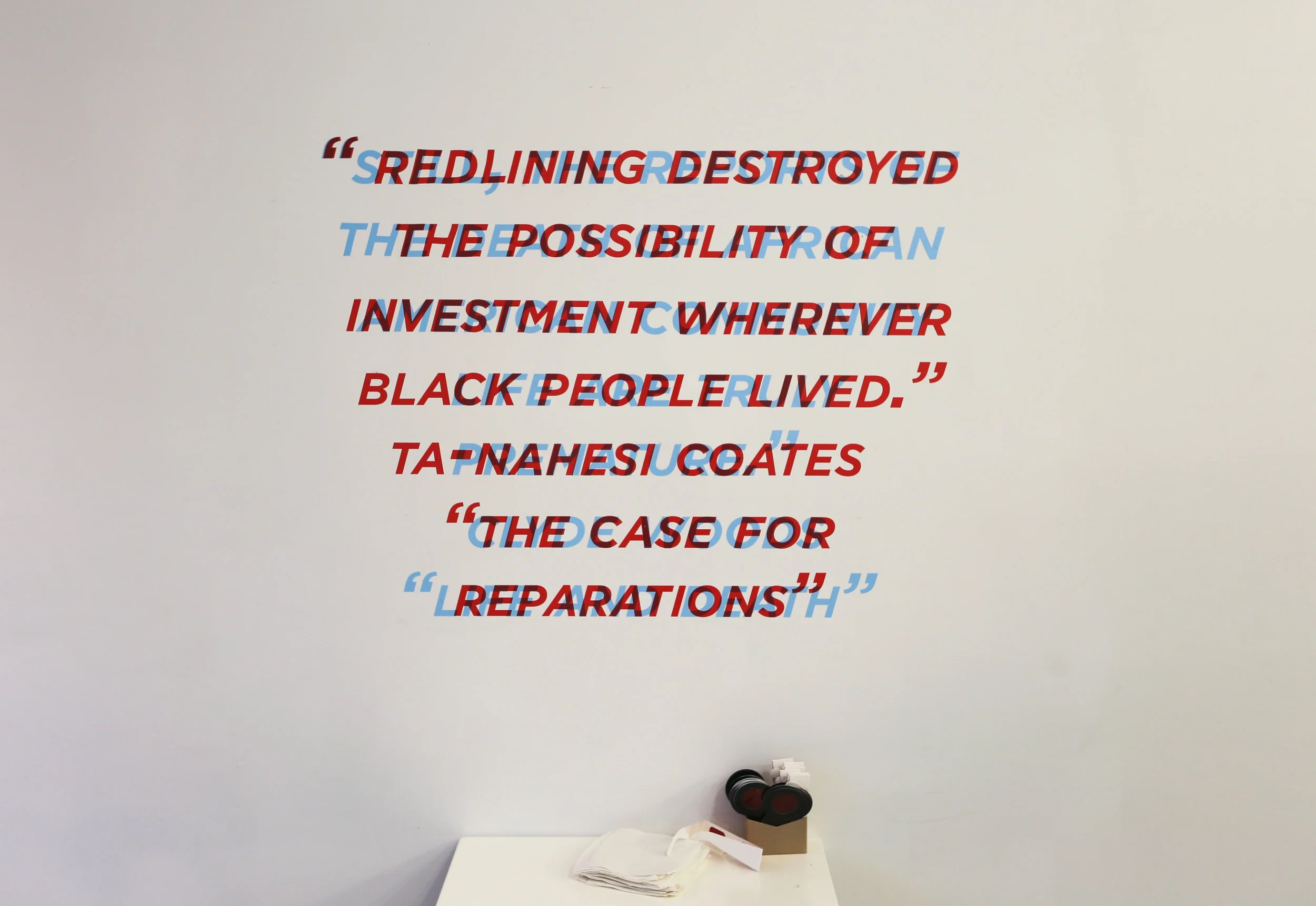 From Decoding Possibilities at Recess Assembly Gallery, 2017, Brooklyn, NY.