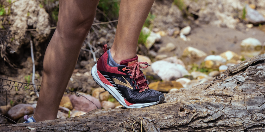 brooks cascadia mens red