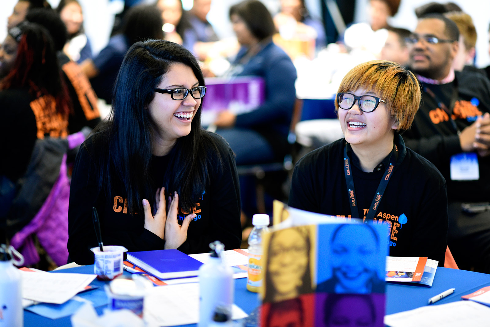 Students at the Aspen Challenge Opening Forum, Soldier Field, Chicago.