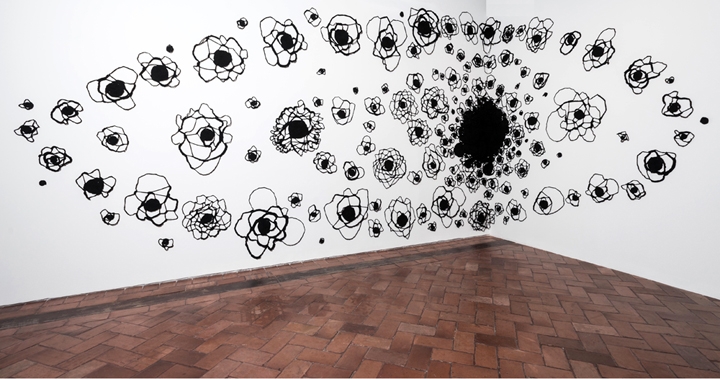 137.5 Degrees . Installation view, Cartagena Bienale, Museo Navale, Cartagena, Colombia, February - April, 2014.