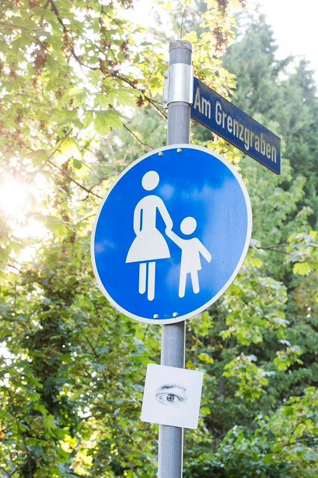 Katie Holten, Walk With Me, 2014, public artwork commissioned for Hidden View in Offenbach, Germany.