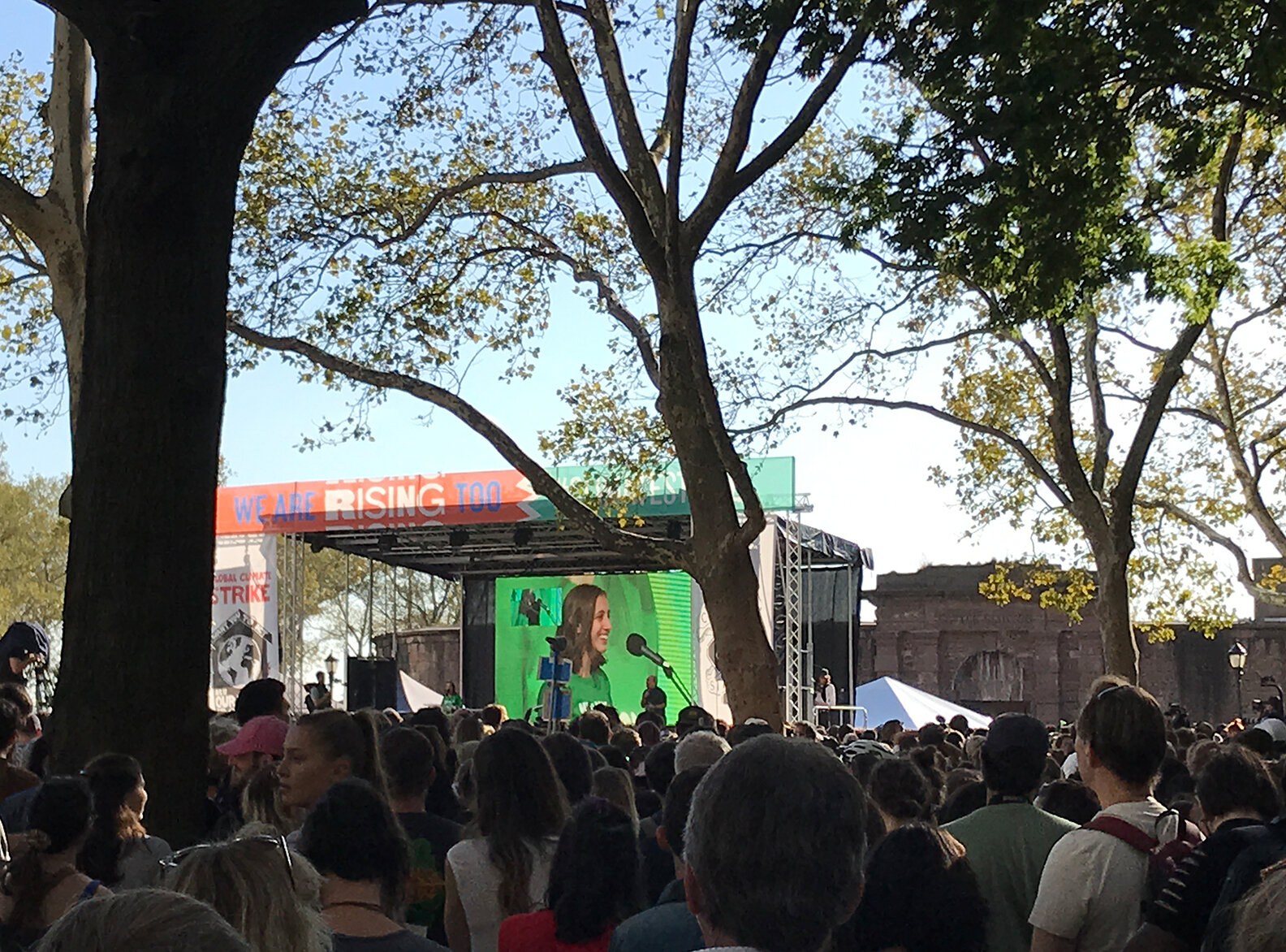  Lexi on the big screen! Thanks to Alexandria Villasenor for helping to organize the Climate Strike in NYC. Lexi has been solo striking outside the UN since December 14, 2018. 