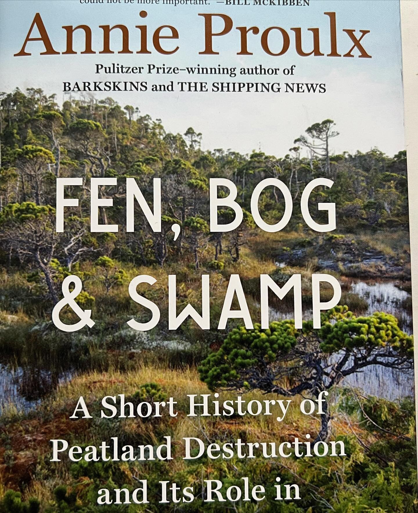 A new BOG book! Perfect weekend reading. 🤓 Journeying through bogs, fens and swamps with the wonderful writer Annie Proulx. 

Yes! She shares some Irish bog stories and includes an image of @remcodefouw1.0&rsquo;s Let Sleeping Bogs Lie 🤩

&ldquo;Th