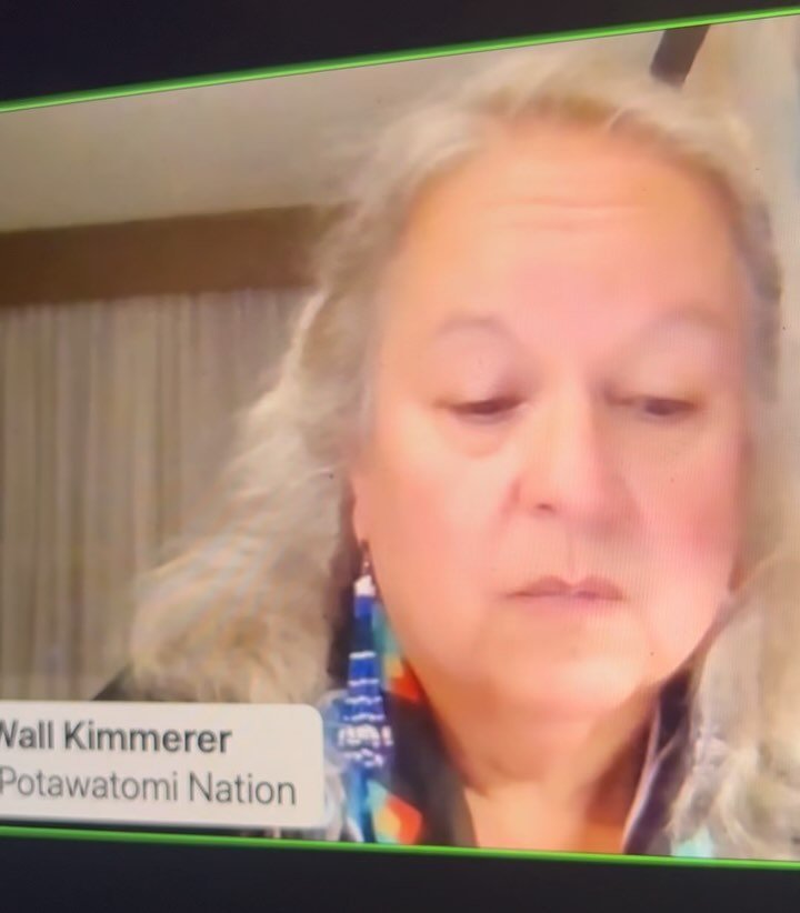 It was wonderful to hear Robin Wall Kimmerer share why she supports Harris-Walz.

Last night Robin joined Judith Le Blanc, Casey Camp-Horinek, Faith Spotted Eagle and other Native Elders on an organizing call organised by Jade Begay. 

Without a liva