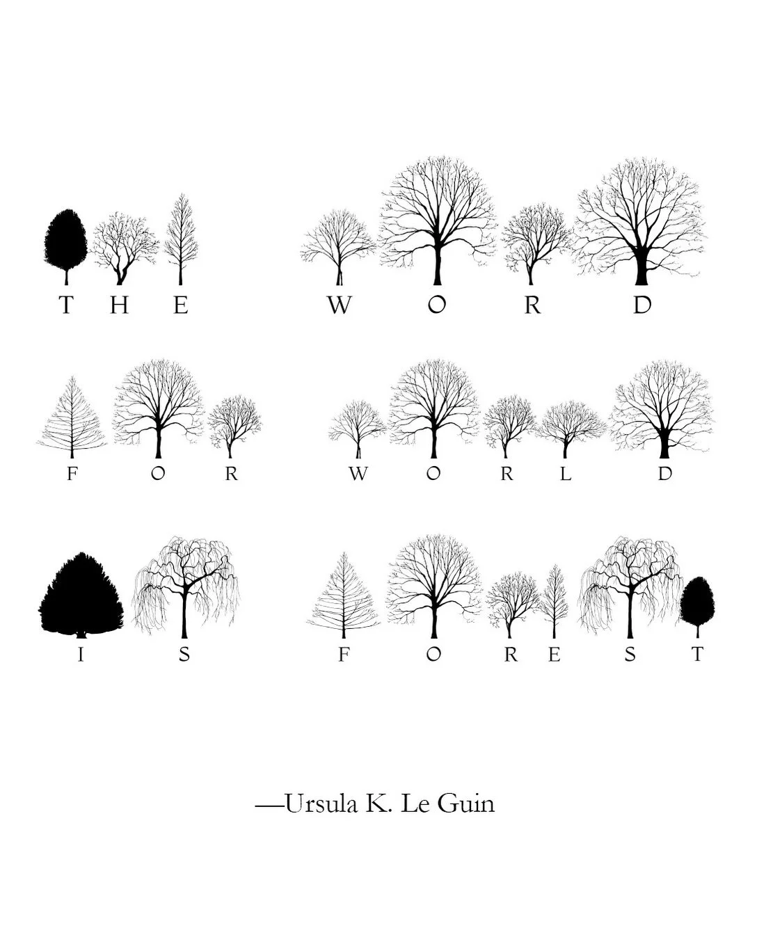The word for world is forest! I can&rsquo;t wait to talk about this and all the other words and worlds contained within my book, THE LANGUAGE OF TREES 🌿

NYC friends &mdash; See you tomorrow @ptknitwear to celebrate the launch of this special editio