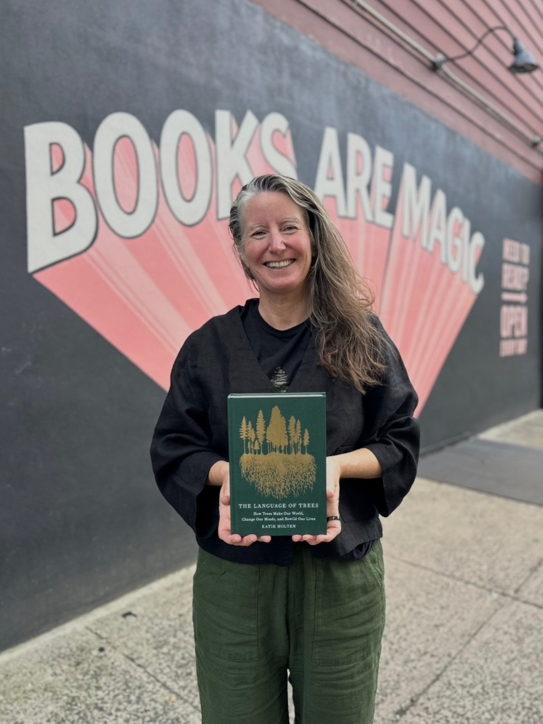 Book Tour begins! Signed copies @booksaremagicbk (both locations) and Three Lives in the West Village. 

Each of these signed copies of THE LANGUAGE OF TREES (Special Edition) comes with a limited edition Tree Alphabet bookmark. 🌿

Now I&rsquo;m on 