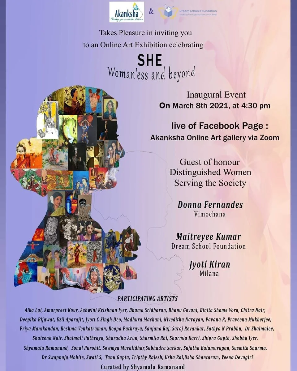 Online Art Exhibition 'SHE' Woman'ess and Beyond