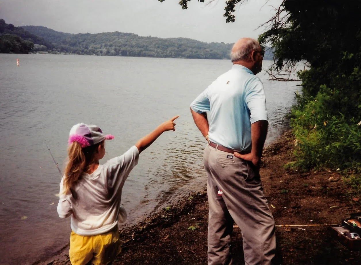 Sister's first catch.