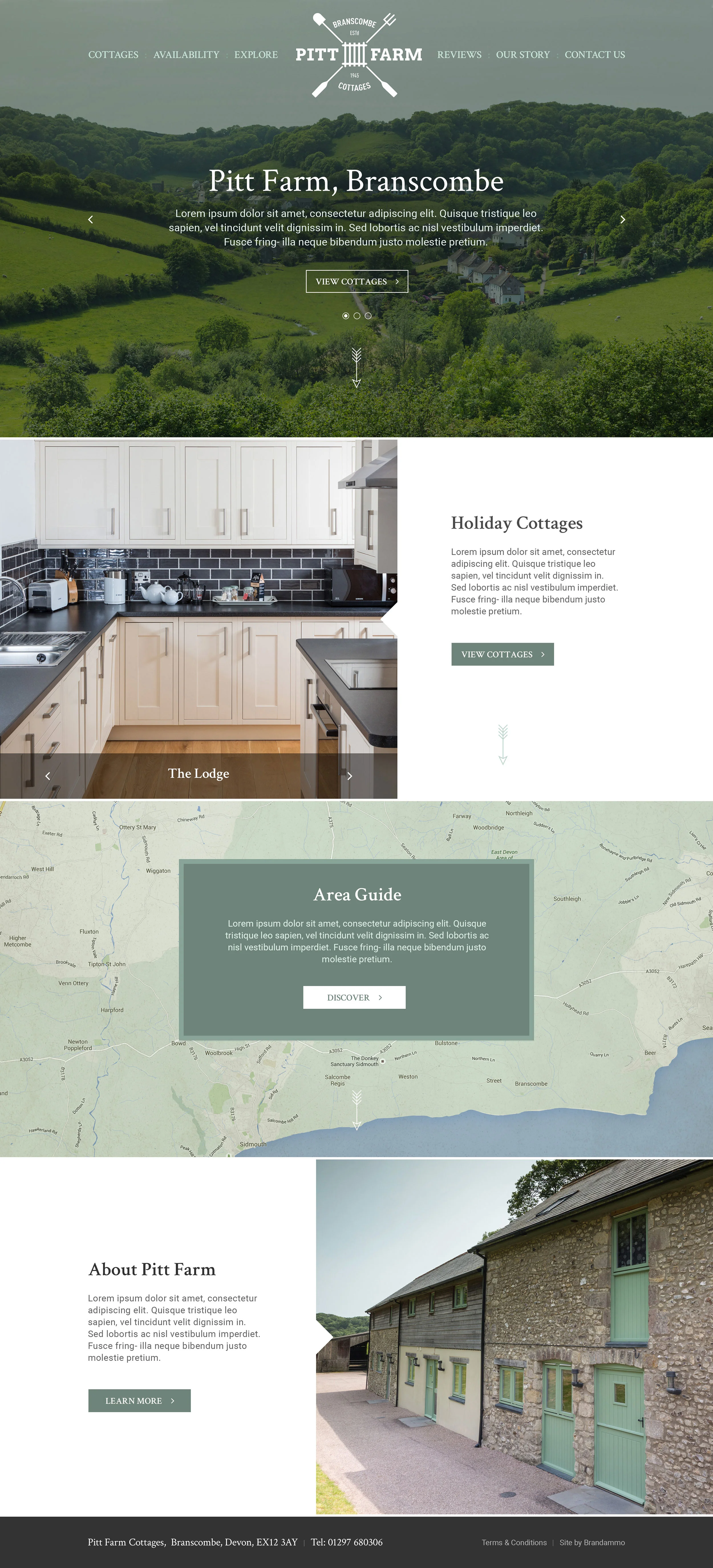 Pitt Farm Website Homepage