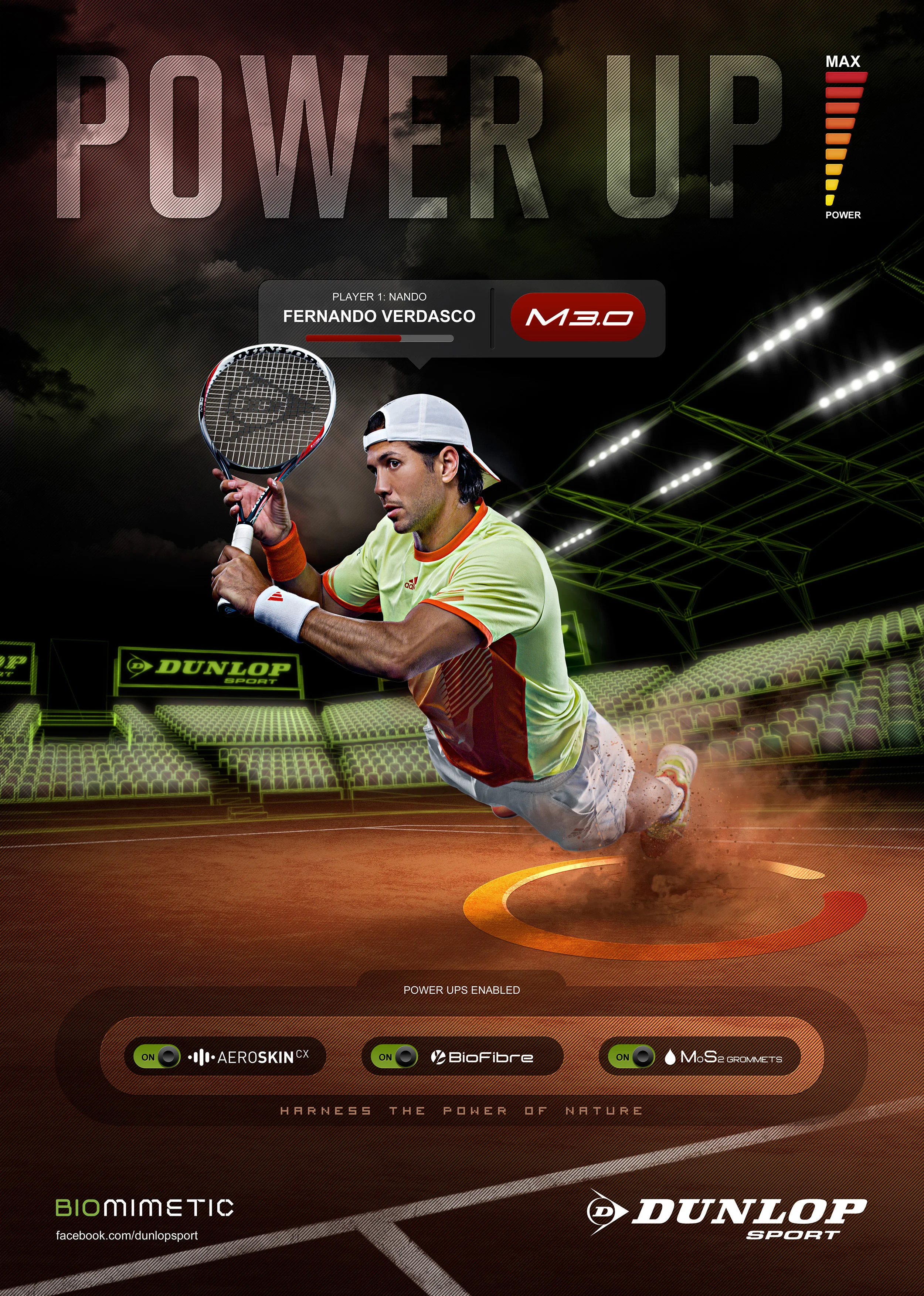 Dunlop Sport Power Up Advertising