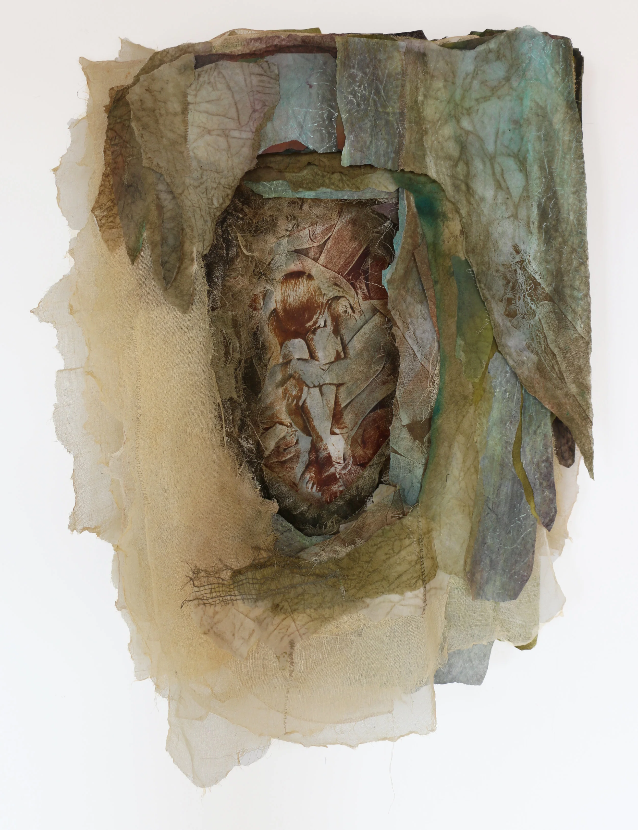 Tell Your Own Story cotton, silk, nylon, synthetic fiber, pigment, thread 42" x 29" x 6". 1992