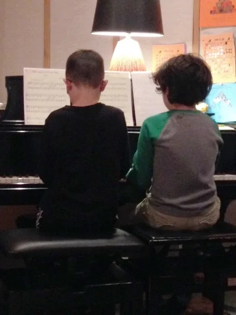 All children play duets