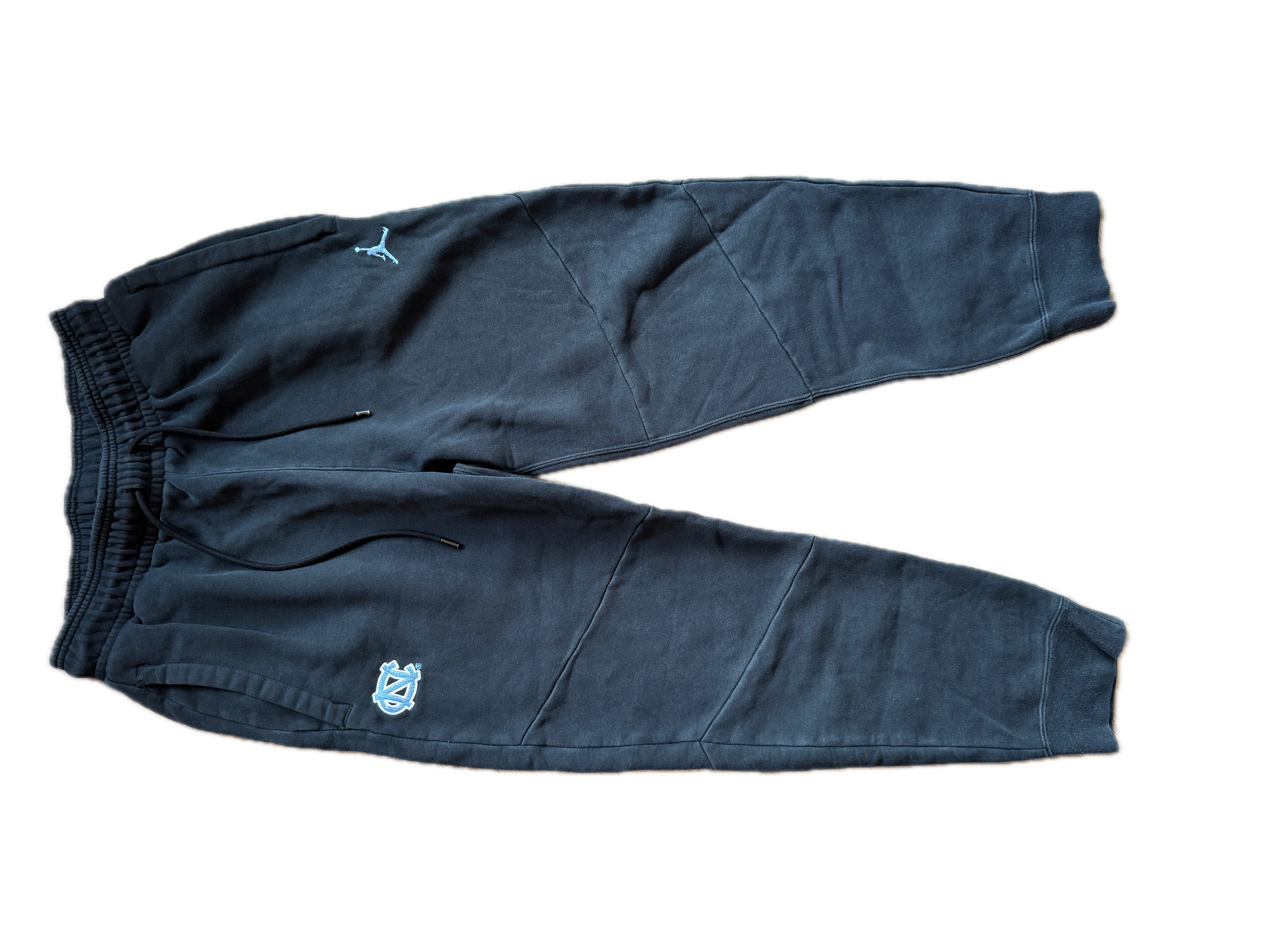 Black Jordan Brand UNC Stitched Cotton Sweatpants