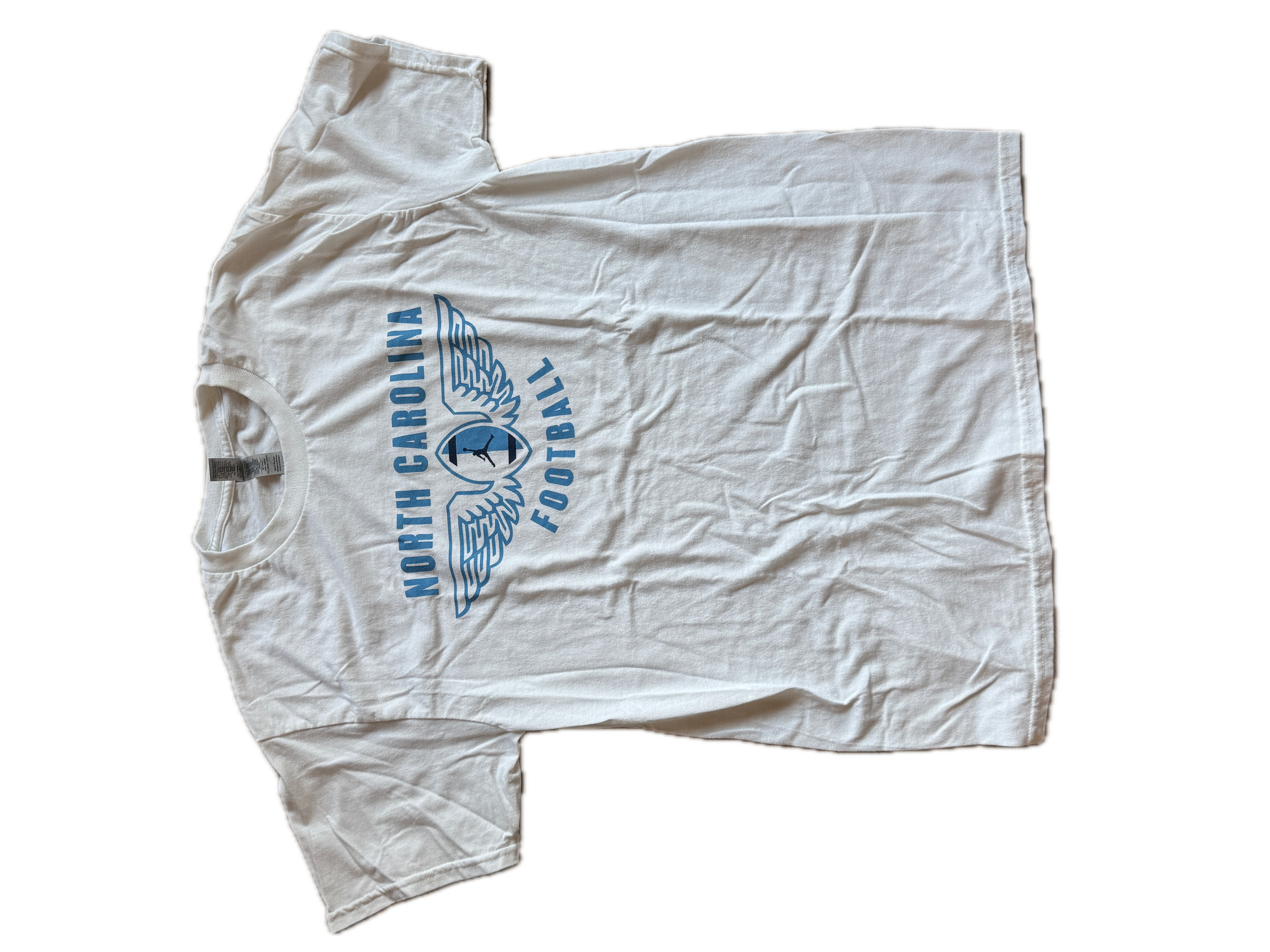 White North Carolina Football Team Issued UNC T-Shirt
