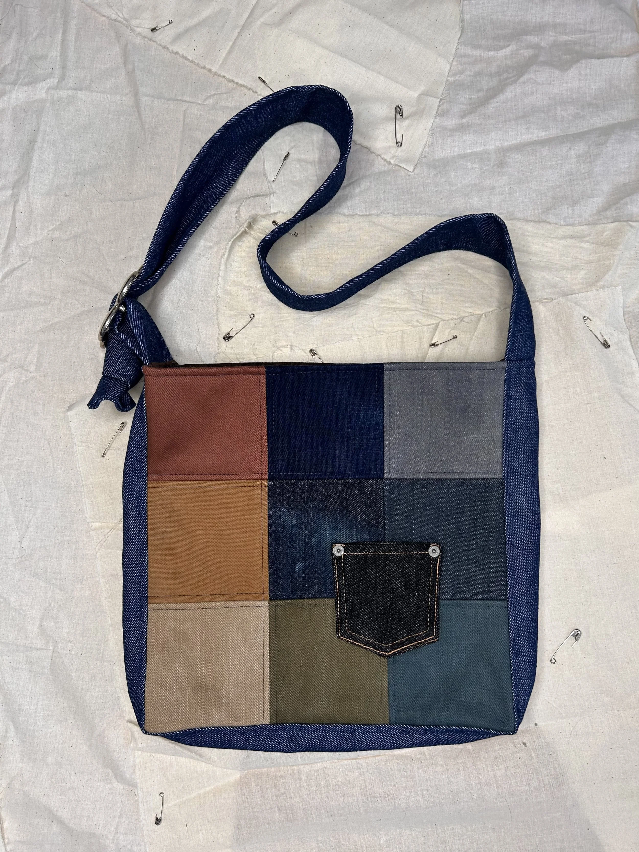 Afro Disco Denim Tote