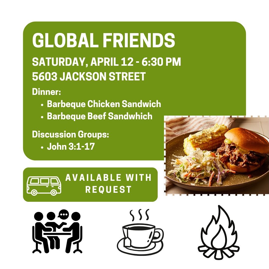 Home group at Nathan&rsquo;s house on Saturday! Join us for food, fun, friends, and meaningful discussion! 🍔🥳🗣️