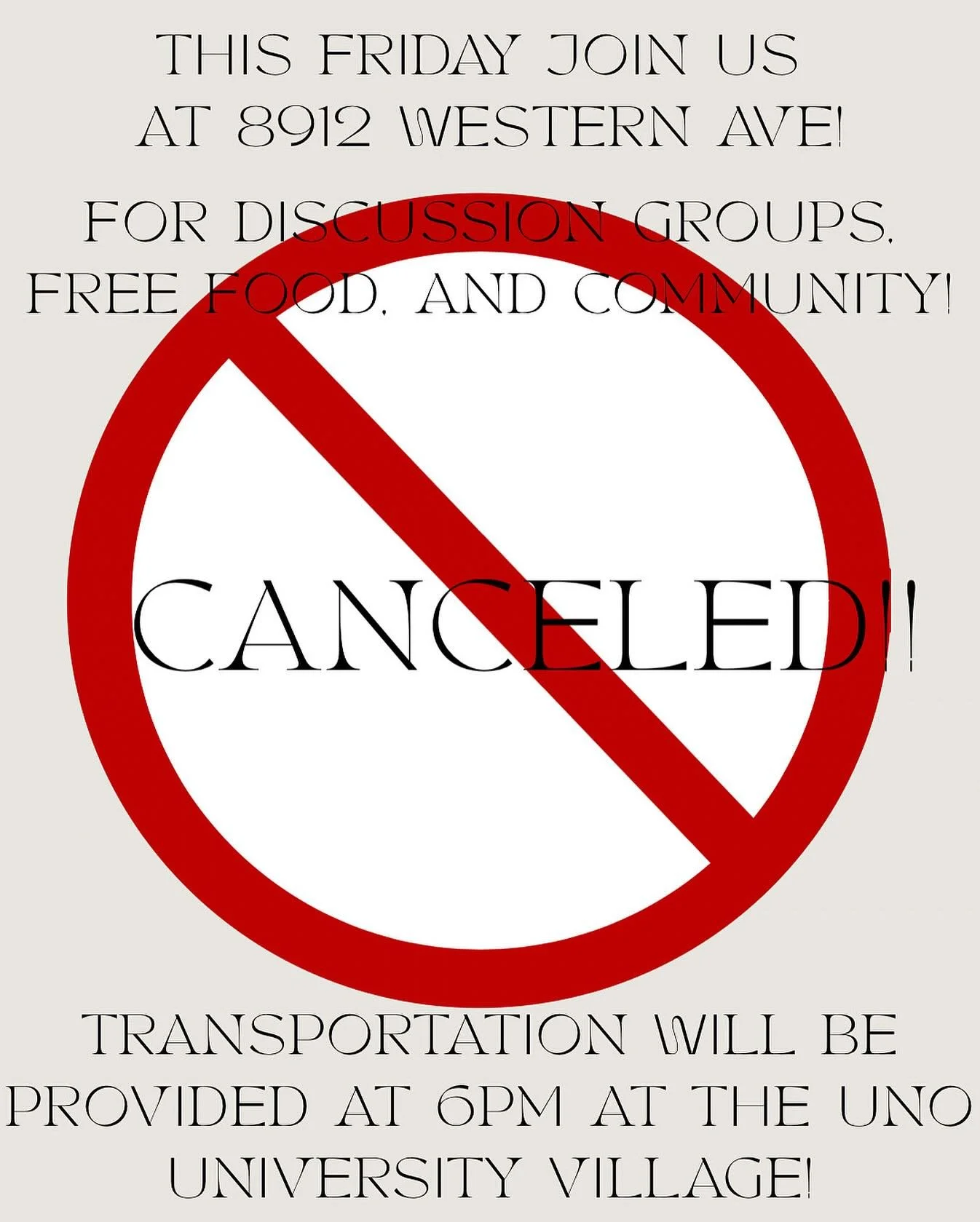 All home groups are canceled this week😞