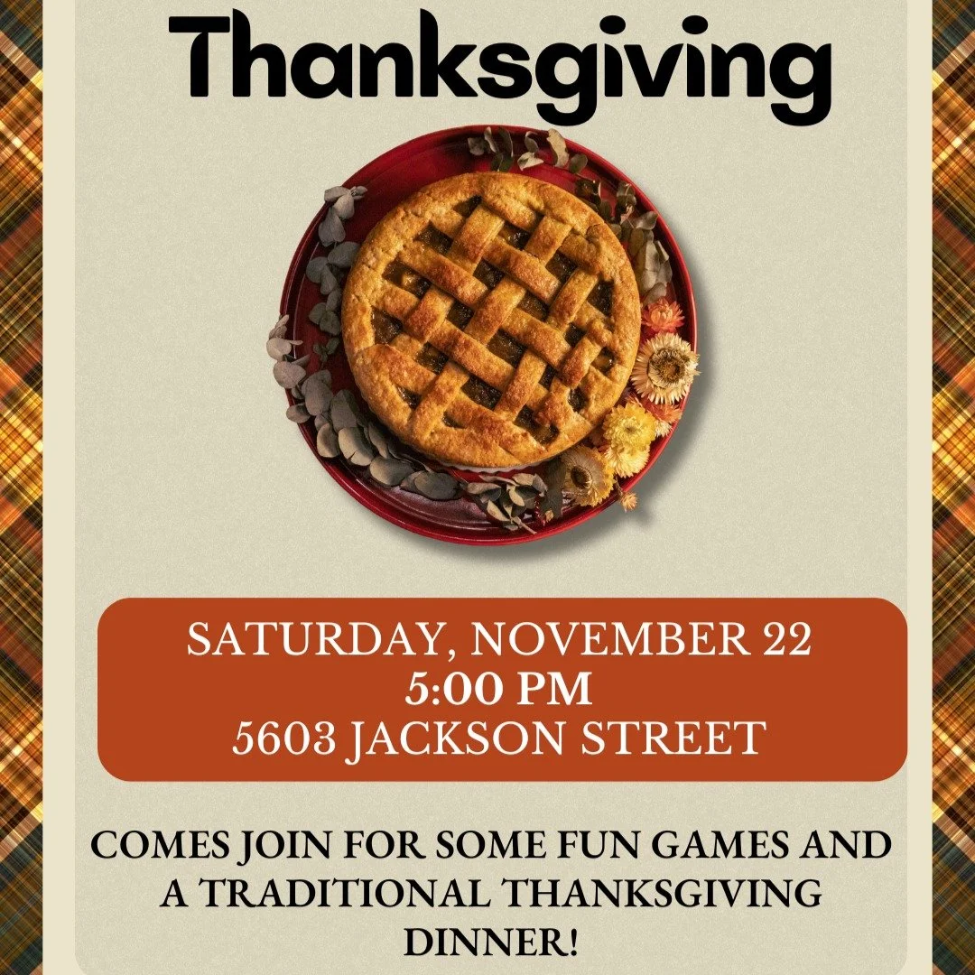 Last home group of the semester at Nathan&rsquo;s home on Saturday at 5:00 PM for a traditional Thanksgiving meal and celebration! Please note the earlier meeting time!
 🦃🥧🥳