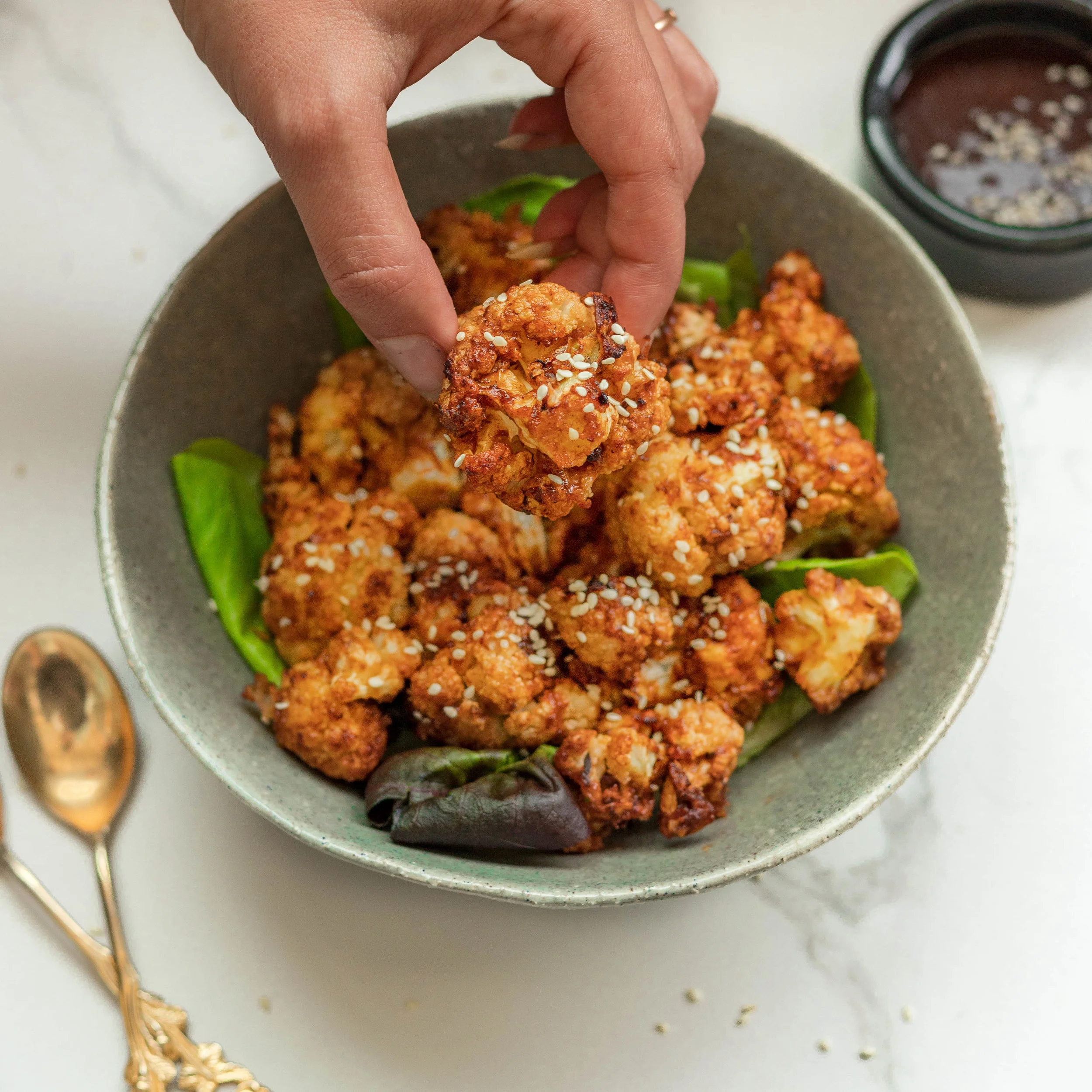 Easy Buffalo Cauliflower Wings