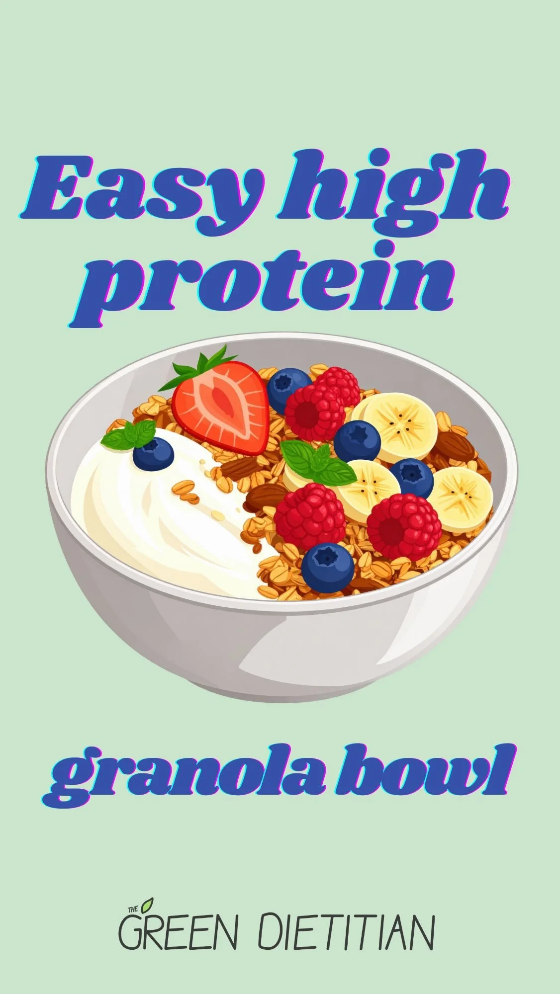 Here’s the full recipe:
•1/2 cup dairy-free plain yoghurt of choice
• 2 tbsp plain soy protein powder
• 5g creatine powder (if that’s your thing)
—> stir the powders into the yoghurt until well combined. Add more y