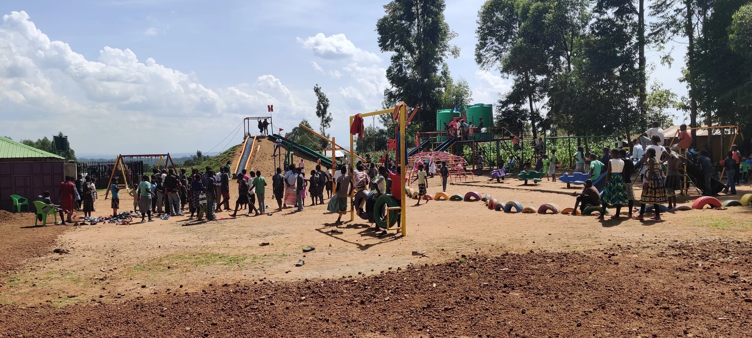 The playground is used by Mercy Home, Mercy Christian Academy, and Mercy Baptist Church.