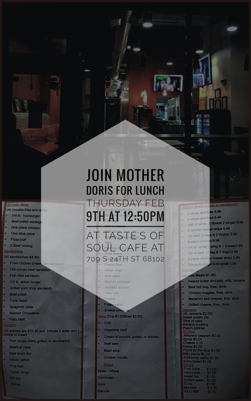 Join This Fellowship Luncheon With Mother Doris