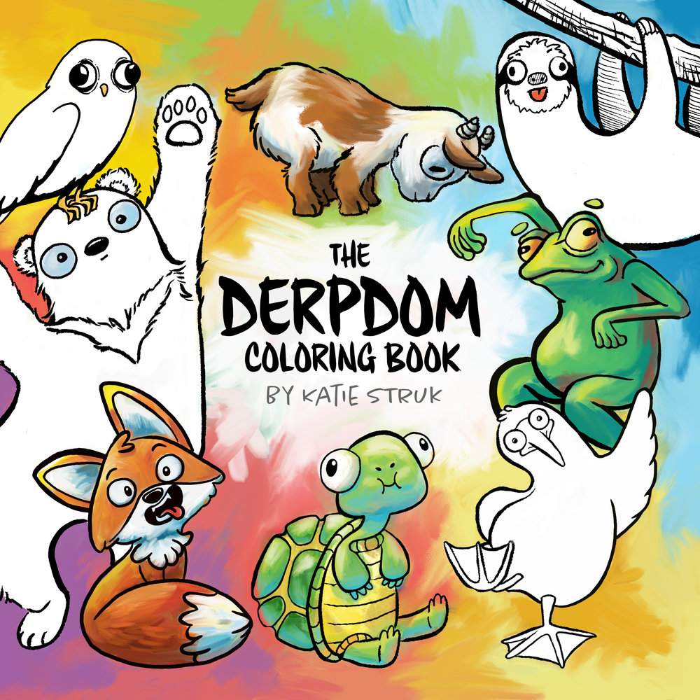 Download Derpdom Coloring Book Katie Struk Illustrations