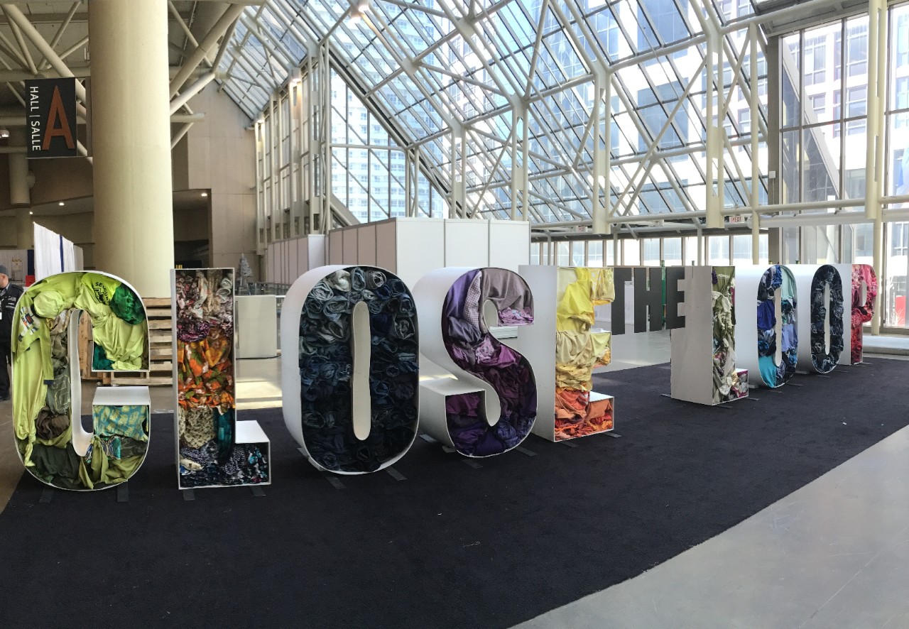 Close the Loop art installation featured at the 2016 Green Living Show in Toronto.